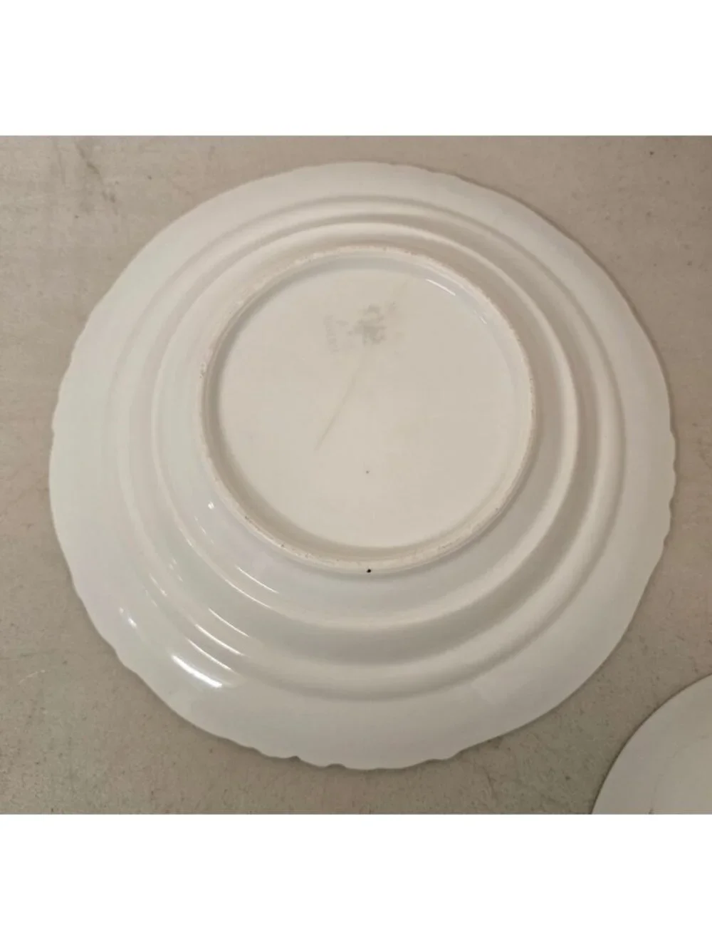 Antique Ceramic Covered Butter Dish Purple Floral Design Perforated Insert Plate